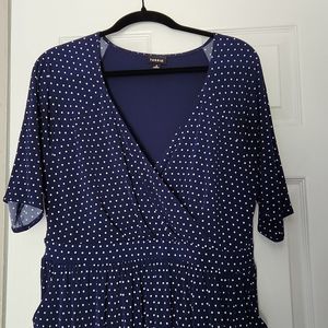 Torrid, 2, blue polkadot